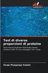 Test di diverse proporzioni di proteine