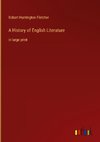 A History of English Literature