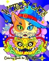 Witchy Cats Coloring Book for Kids Ages 4-8