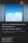 Tecnica di deduplicazione dei dati protetta per un'archiviazione efficace