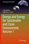 Energy and Exergy for Sustainable and Clean Environment, Volume 1