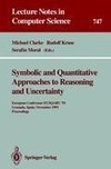 Symbolic and Quantitative Approaches to Reasoning and Uncertainty