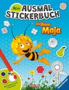 Ravensburger Mein Ausmalstickerbuch Die Biene Maja - Großes Buch mit über 250 Stickern, viele Sticker zum Ausmalen