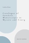 CATALOGUE OF SANSKRIT MANUSCRIPTS IN MYSORE AND COORG