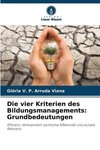 Die vier Kriterien des Bildungsmanagements: Grundbedeutungen