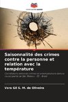 Saisonnalité des crimes contre la personne et relation avec la température