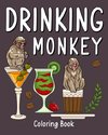 Drinking Monkey Coloring Book