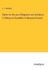 Tables for the use of Engineers and Architects in Taking out Quantities of Masonry Ironwork