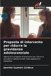 Proposta di intervento per ridurre la gravidanza adolescenziale