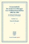 Finanzstatistik der Armenverwaltungen von 130 deutschen Städten, 1901 bis 1905.