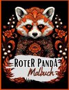 Schwarzes Malbuch ¿Roter Panda¿.