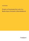 Progrès en Russie pour faire suite à La Russie depuis Alexandre le bien-intentionné