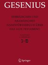 Hebräisches und Aramäisches Handwörterbuch über das Alte Testament