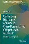 Continuous Disclosure of Chinese Cross-Border Listed Companies in Australia