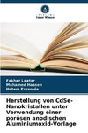 Herstellung von CdSe-Nanokristallen unter Verwendung einer porösen anodischen Aluminiumoxid-Vorlage