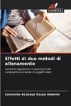 Effetti di due metodi di allenamento