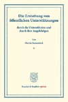 Die Erstattung von öffentlichen Unterstützungen