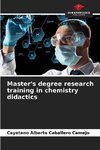 Master's degree research training in chemistry didactics