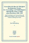 Generalbericht über die Thätigkeit des deutschen Vereins für Armenpflege und Wohlthätigkeit während der ersten 15 Jahre seines Bestehens 1880¿1895