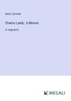 Charles Lamb;  A Memoir