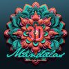 3D Mandalas Coloring Book for Adults