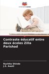 Contraste éducatif entre deux écoles Zilla Parishad