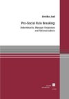 Pro-Social Rule Breaking: Determinants, Manager Responses and Rationalizations