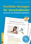 Portfolio-Vorlagen für Vorschulkinder  passend zum Beobachtungsbogen