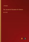 The Journal of Education for Ontario