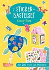 Bastelspaß für Kinder: Sticker-Bastelset: Glitzer-Tiere