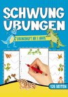 Dinosaurier Schwungübungen Übungsheft für Jungen!