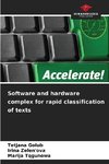 Software and hardware complex for rapid classification of texts