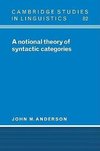 A Notional Theory of Syntactic Categories