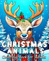 Christmas Animals Coloring Book for Adults