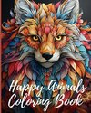 Happy Animals Coloring Book