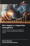 Ora legale e risparmio energetico