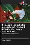 Composizione dell'olio essenziale di rizoma di Zingiber Cernuum e Costus Speci