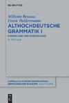 Althochdeutsche Grammatik I