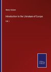 Introduction to the Literature of Europe