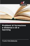 Problemi di formazione a distanza e di e-learning