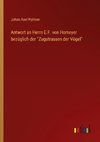 Antwort an Herrn E.F. von Homeyer bezüglich der 