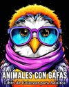 Animales con Gafas Libro de Colorear para Adultos