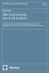 Die Instrumente des § 29 StaRUG