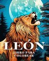 León Libro para Colorear para Familias de Gatos