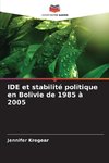 IDE et stabilité politique en Bolivie de 1985 à 2005