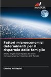 Fattori microeconomici determinanti per il risparmio delle famiglie