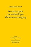 Konzeptvergabe zur nachhaltigen Wohnraumversorgung