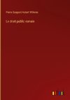 Le droit public romain