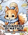 Scoiattoli di Natale Libro da Colorare