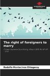 The right of foreigners to marry